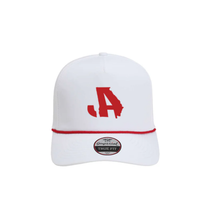 Jason Aldean's Red JA Rope Hat